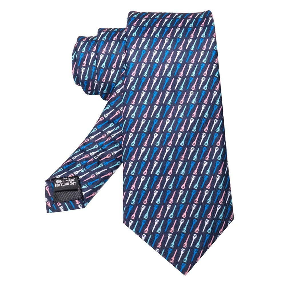 The Belgravia Navy Silk Tie