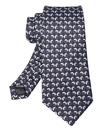 The Westminster Charcoal Silk Tie