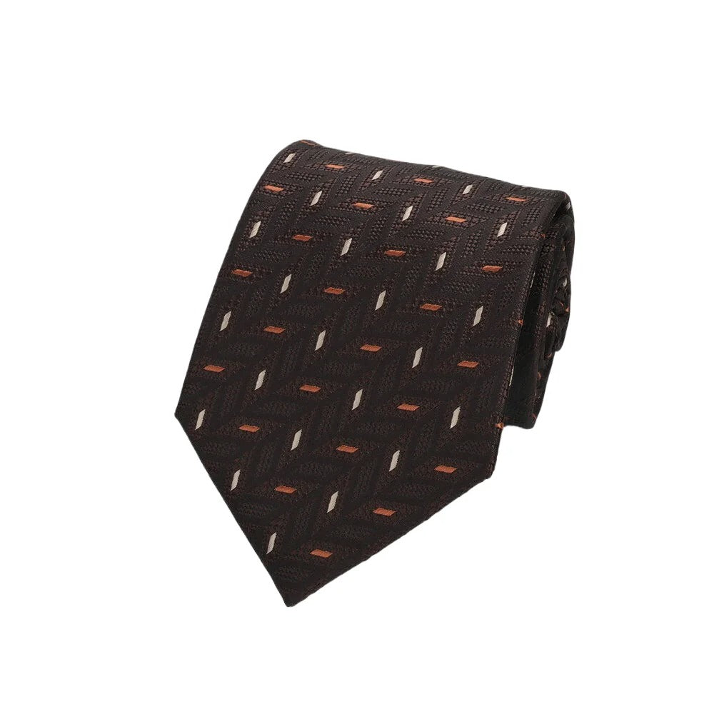 Chestnut Diamond Silk Tie