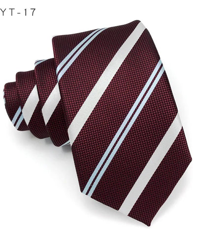 The Lancaster Burgundy Silk Tie