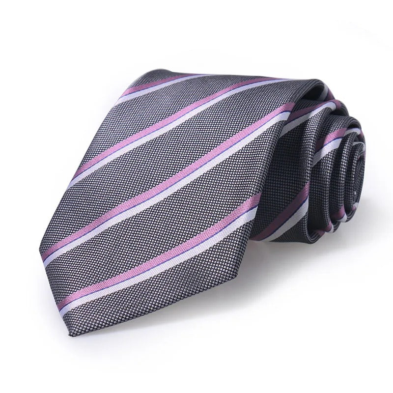 The Whitford Lavender Steel Stripe